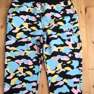 Bape Multi Camo sweatpants Cotton Candy